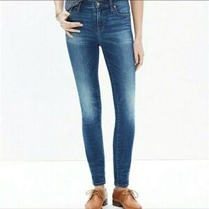 Madewell Dayton Dark Wash High Riser Skinny Jeans Stretch E0852 Womens 26